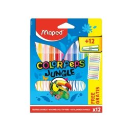 Maped flomasteri jungle 12 + 12 nalepnic ( m845435 )