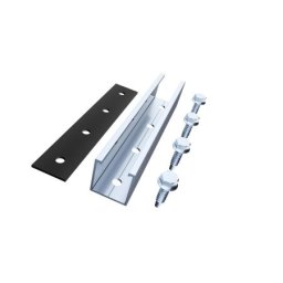 Antai Konstrukcije za SE za trapezni lim, mini rail, 150mm, set za 6 panela, frameless klampe ( ANT-MR150MM6-FL )