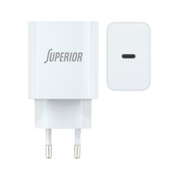 PUNJAČ BEZ KABLA SUPERIOR SU-4500 45W BELI P1166 *MD *SR