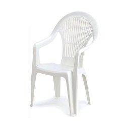 Baštenska stolica plastična Vega bela 030765-864504