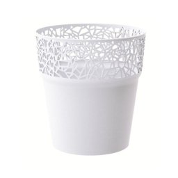 Saksija Tre 15x15cm Bela Prosperplast PR DTRE145-S449