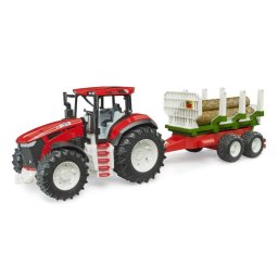 Traktor Roadmax sa prikolicom za drva i stablima