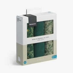 Kikka Boo Pelene od muslina set 3 pcs 75x75 Secret Garden Green ( KKB12103 )