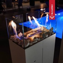 Samostojeći Biokamin ROMEO Beli TÜV