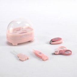 KikkaBoo Manikir set za bebe 4 dela Bear Pink