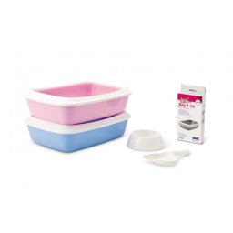 SAVIC Toalet za mace Iriz starter kit plavi
