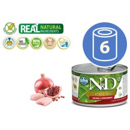 N&D Vlažna hrana Can Dog Prime Mini Chicken&Pomegranate 140g x 6kom pakovanje