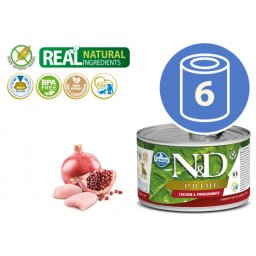 N&D Vlažna hrana Can Dog Prime Puppy Mini Chicken&Pomegranate 140g x 6kom pakovanje
