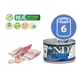 N&D Vlažna hrana Can Dog Ocean Mini Sea Bass&Squid 140g x 6kom pakovanje