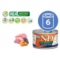 N&D Vlažna hrana Can Dog PM Puppy Mini Lamb&Pumpkin&Blueberry 140g x 6kom pakovanje