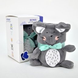 KikkaBoo ćebence za bebe sa 3D vezom 75x100 MOUSE