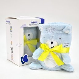 KikkaBoo ćebence za bebe sa 3D vezom 75x100 CAT