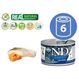 N&D Vlažna hrana Can Dog Ocean Puppy Mini Codfish&Pumpkin 140g x 6kom pakovanje