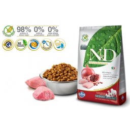 N&D Suva hrana Dog GF Medium Adult Chicken&Pomegranate 800g
