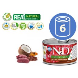 N&D Vlažna hrana Can Dog Quinoa Mini Venison&Coconut 140g x 6kom pakovanje