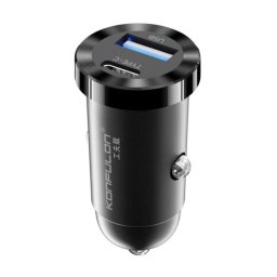 KONFULON C79 auto punjač C79 12W USB-A + Type C CRNI