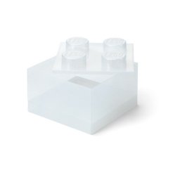 Lego kutija za odlaganje sa poklopcem (4): Svetlucavo prozirna ( 40090803 )