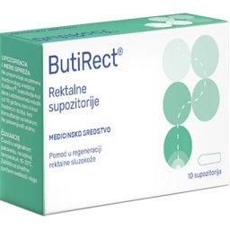 BUTIRECT supozitorije 10x