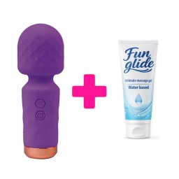 Mini wand Eros purple i lubrikant ku128