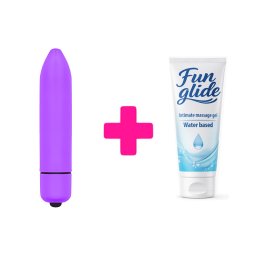 Ljubicasti vibro metak mini bullet fantasy i lubrikant ku150