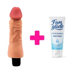 Mekani vibrator 17.8cm the real deal i lubrikant KOMBINUJ I UŠTEDI 147