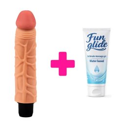 Mekani vibrator 18.5cm the real deal i lubrikant KOMBINUJ I UŠTEDI 144