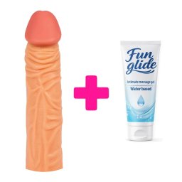 Realisticna navlaka za penis 18.5cm i lubrikant KOMBINUJ I UŠTEDI 141