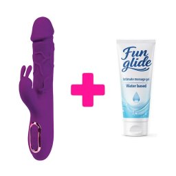 Vibrator sa zagrevanjem Helios purple i lubrikant KOMBINUJ I UŠTEDI 125