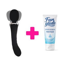 Dupli vibrator Pontus black i lubrikant KOMBINUJ I UŠTEDI ku118