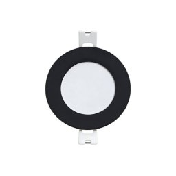 XLED 3W 4000K black Ugradni okrugli LED panel plasticni,330lm,90.5*28mm,IP20, crni