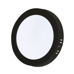 XLED 24W 4000K black Nadgradni okrugli LED panel plasticni,2640Lm,φ290*31mm,Ra80,IP20 crn