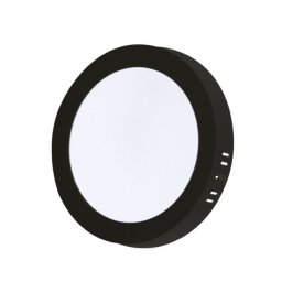 XLED 18W 4000K black Nadgradni okrugli LED panel plasticni,1890Lm,φ217*31mm,Ra80,IP20 crni