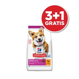 Hill’s Science Plan Dog Adult Small&Mini Piletina 10kg 3+1 GRATIS