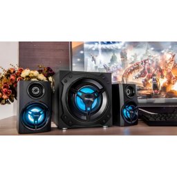 Microlab T11 Aktivni drveni zvucnici 2.1 42WRMS(26W, 2x8W) SD, USB, Bluetooth, 3.5m RGB light