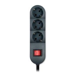 Priključnica antracit siva prenosna trostruka (produžni kabl) sa prekidačem 44303.A kabl 3m max 3.6kW 16A 250V Aling