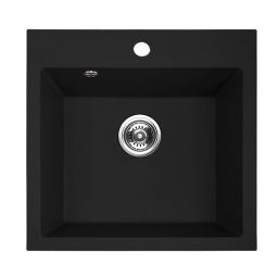 Granitna sudopera Valterra NIKO 490 u Crnoj mat boji 49x49 cm