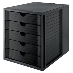Han police za dokumentaciju sa fiokama system box, 5 fioke crna ( 05PD1450B )