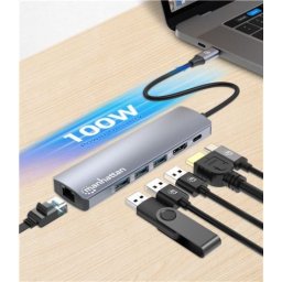 Manhattan USB-C PD 6-in-1 4K Multiport Hub ( 0001366836 )