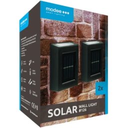 Modee lighting LED (cena je za pakovanje od 2kom) solarna zidna lampa ml-ws126 126