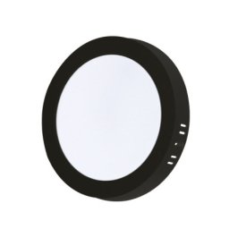 Xled 18w 4000k black nadgradni okrugli LED panel plasticni,1890lm,󫹉*31mm,ra80,ip20 crni 266427