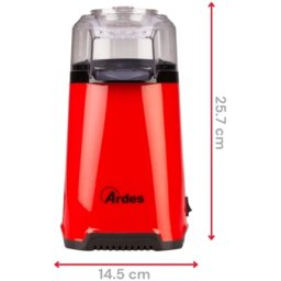 Ardes ar1k05 aparat za kokice,1200 w, crveno/crna