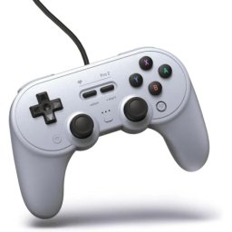 8bitdo pro 2 bt/2.4ghz/multi platform/vibracija/hall effect/tmr/gray gamepad