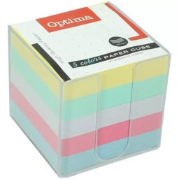 Optima kocka papirna 1/850 u boji+stalak ( 22944 )