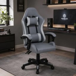 Gejmerska stolica nimbus-l sivo-siva gc-004 ( 0000551 )