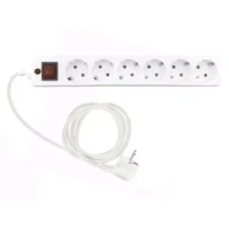 FAST ASIA Produžni kabl 6r-3m sa prekidacem i zaštitom 3x1,5mm (Linkom) - beli