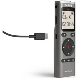 Philips Diktafon DVT1170 Mono,8GB,LCD 2x AAA,siva,USP C,USB 2.0