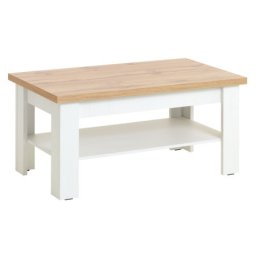Stočić 60x110 bela/hrast
