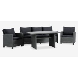 Lounge baštenska garnitura 5 osoba siva