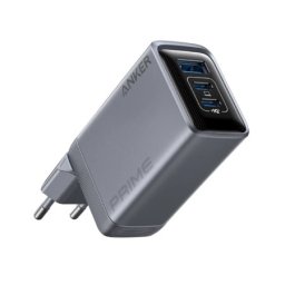 Anker Prime 100W GaN zidni brzi punjač, 3-porta (2x USB-C i 1x USB-A) srebrni