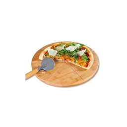 KESPER KSP58462 DASKA ZA PIZZU BAMBUS 32 CM SA TOČKIĆEM ZA SEČENJE